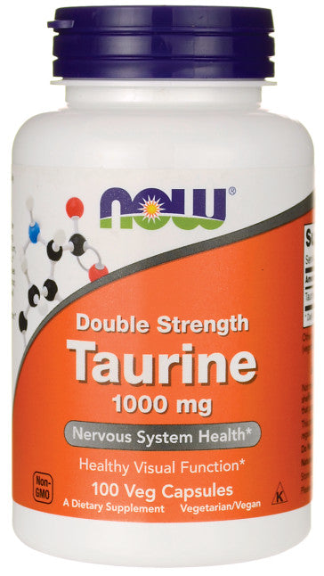 Taurine, 1000mg Double Dosage - 100 gélules végétales