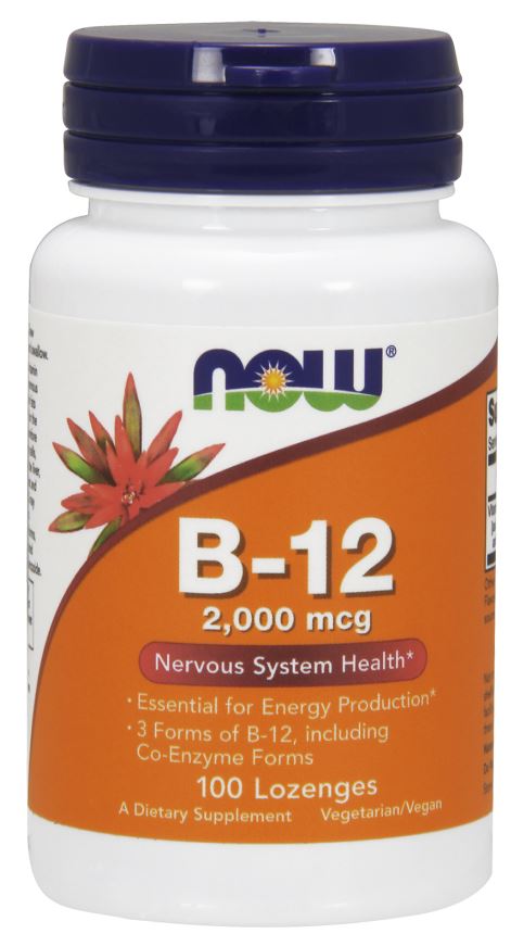 Vitamin B-12, 2000mcg — 100 pastillas para disolver
