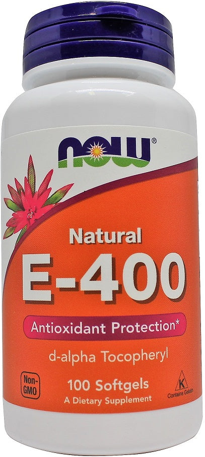Vitamine E-400, naturelle - 100 gélules