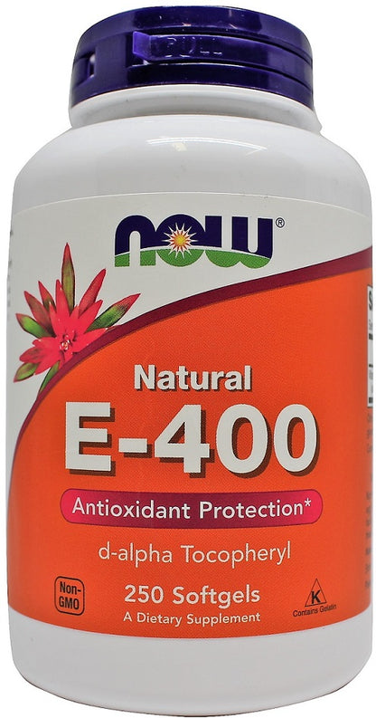 Vitamine E-400, Naturelle - 250 capsules molles