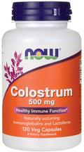 Colostrum, 500mg — 120 cápsulas vegetales