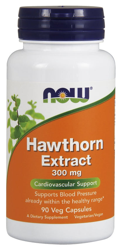 Hawthorn Extract, 300mg — 90 cápsulas vegetales