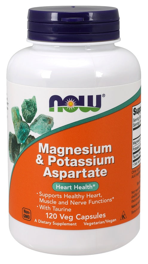 Magnesium & Potassium Aspartate with Taurine — 120 cápsulas vegetales