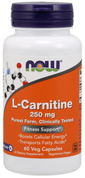 L-Carnitine, 250mg — 60 cápsulas vegetales