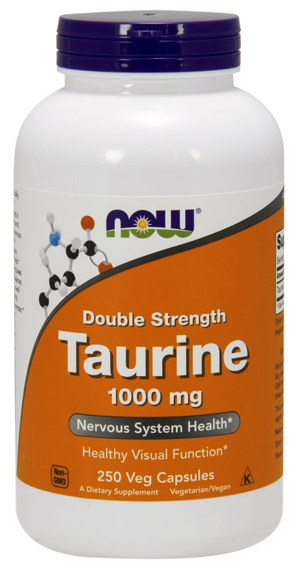 Taurine, 1000mg Double Concentration - 250 gélules végétales