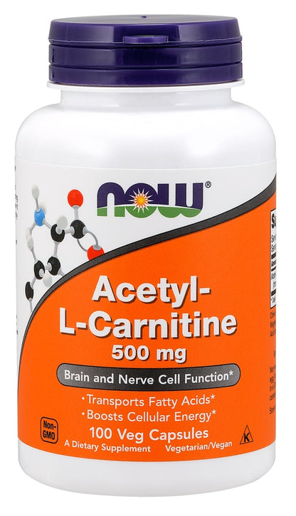 Acetyl-L-Carnitine, 500mg - 100 vcaps