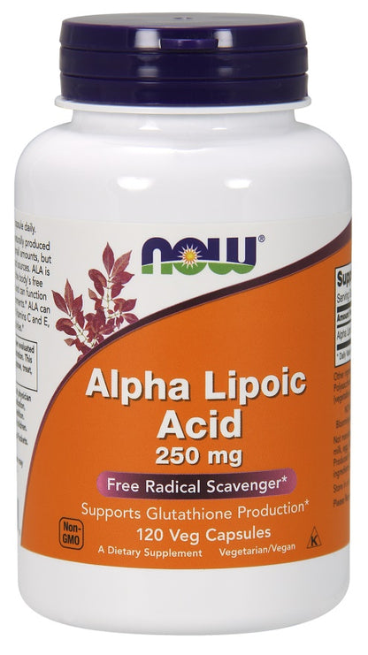 Acide alpha-lipoïque, 250 mg - 120 gélules végétales