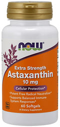 Astaxanthin Extra Strength, 10mg — 60 cápsulas blandas