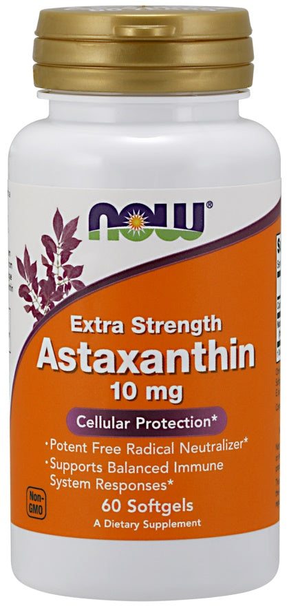 Astaxanthin Extra Strength, 10mg — 60 cápsulas blandas