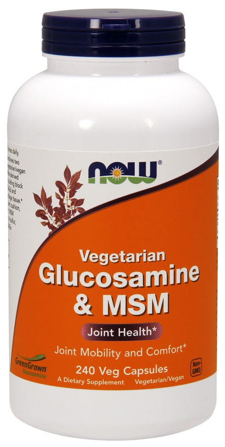 Glucosamine & MSM Vegetarian — 240 cápsulas vegetales