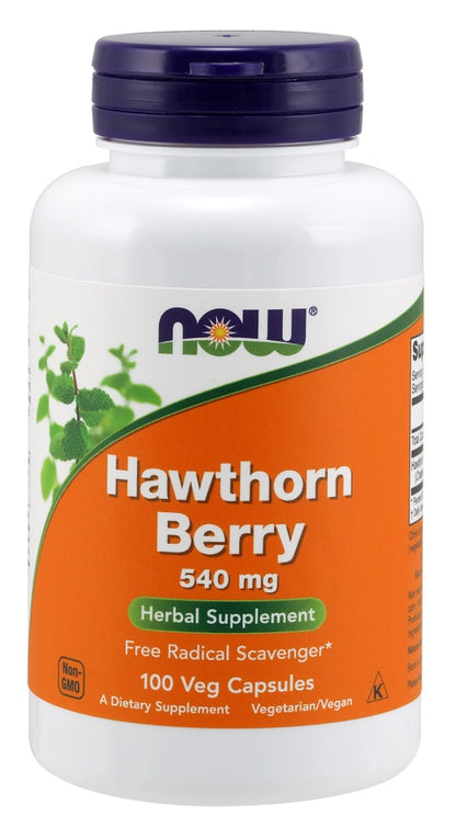 Hawthorn Berry, 540mg — 100 cápsulas vegetales