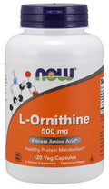 L-Ornithine, 500mg — 120 cápsulas vegetales