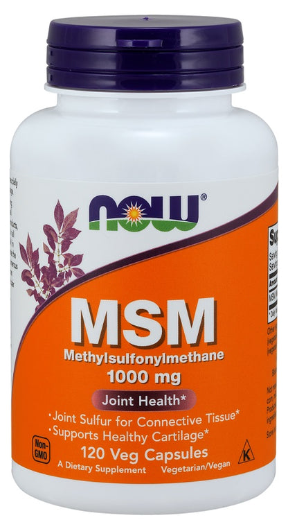 MSM Méthylsulfonylméthane, 1000mg - 120 gélules végétales