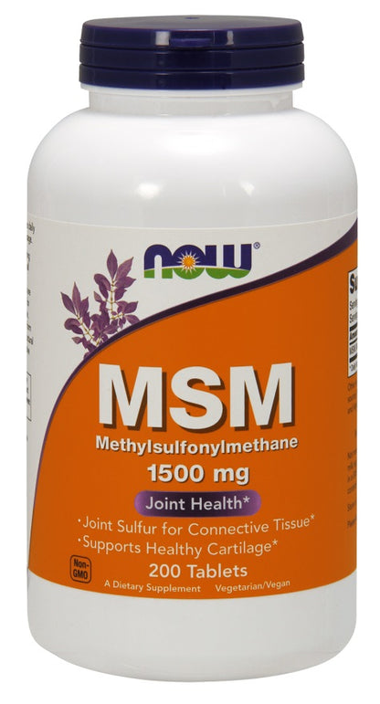 MSM Méthylsulfonylméthane, 1500 mg - 200 comprimés
