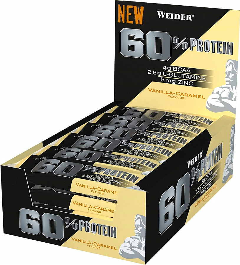 60% Protein Bar — 24 × 45 g · Vainilla-caramelo · 24 × 45 g