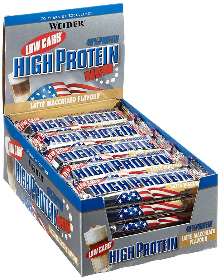 40% Low Carb High Protein Bar — 24 × 50 g · Chocolate · 24 × 50 g
