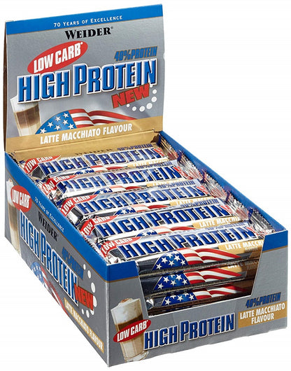 40% Low Carb High Protein Bar — 24 × 50 g · Cacahuete-caramelo · 24 × 50 g