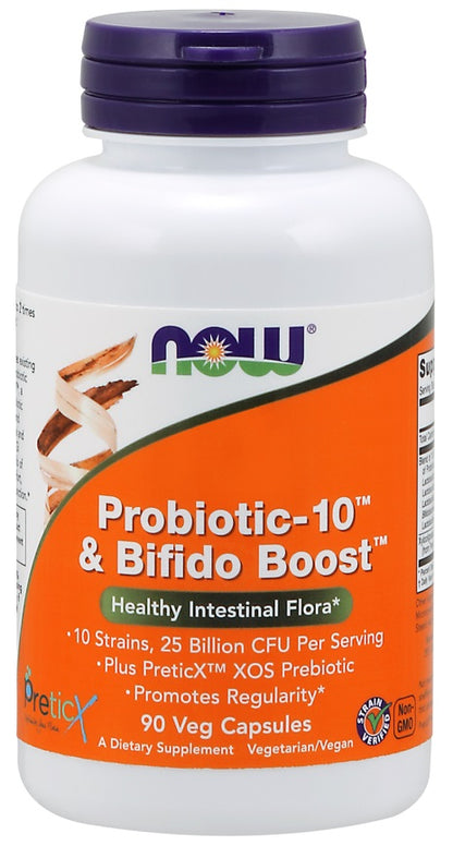 Probiotic-10 & Bifido Boost - 90 gélules végétales