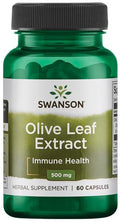 Olive Leaf Extract, 500mg - 60 caps