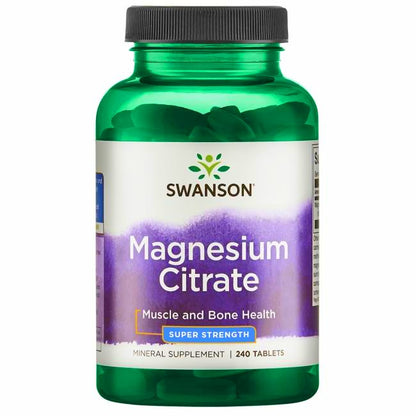 Citrate de magnésium, 225 mg super-puissant - 240 comprimés