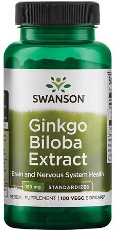 Extrait de Ginkgo Biloba, 120 mg - 100 gélules végétales