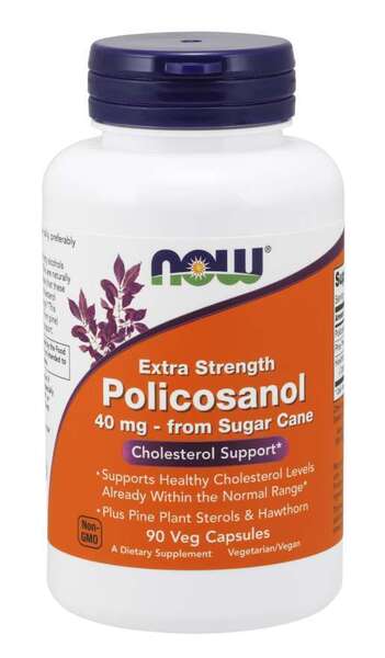Policosanol, 40mg Extra Strength — 90 cápsulas vegetales