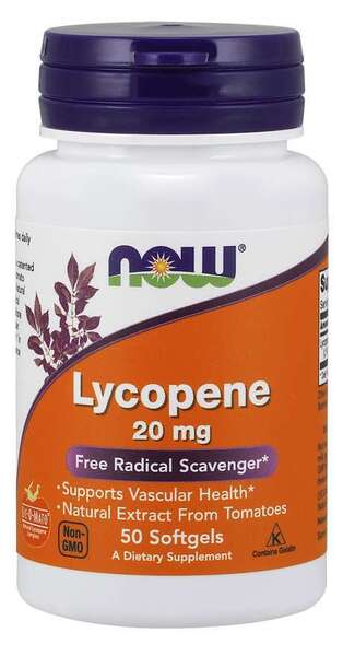 Lycopene, 20mg — 50 cápsulas blandas