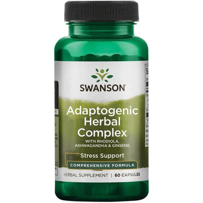 Adaptogenic Herbal Complex with Rhodiola, Ashwagandha & Ginseng - 60 caps