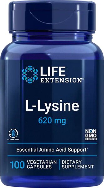 L-Lysine, 620 mg - 100 gélules végétales