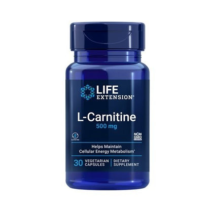 L-Carnitine, 500 mg - 30 gélules végétales