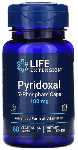 Gélules de pyridoxal-5'-phosphate, 100 mg - 60 gélules végétales