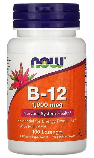 Vitamin B-12, 1000mcg — 100 pastillas para disolver