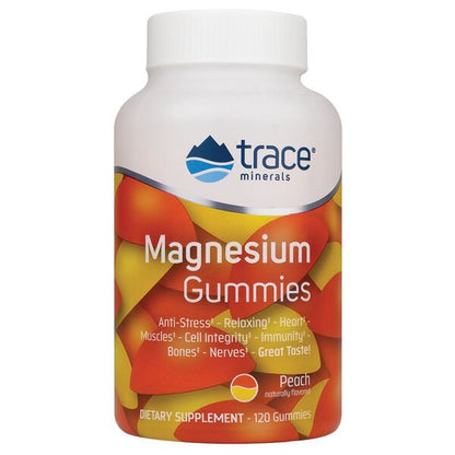 Magnesium Gummies - 120 gummies Trace Minerals - Peach