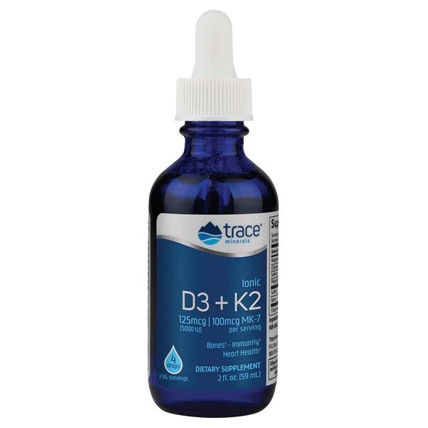 Ionic D3 + K2 - 59 ml. Trace Minerals