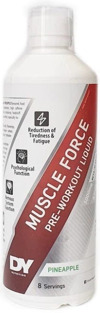 Muscle Force Liquid Pre-Workout - 500 ml. - Piña