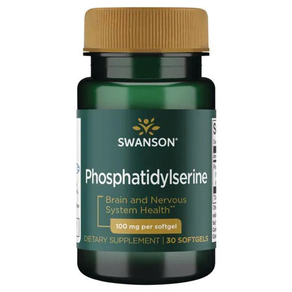 Phosphatidylsérine, 100 mg - 30 capsules à enveloppe molle