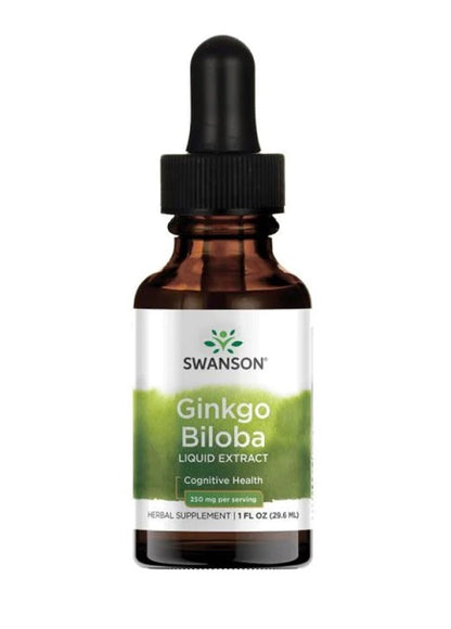 Ginkgo Biloba Liquid Extract, 250mg - 29.6 ml.