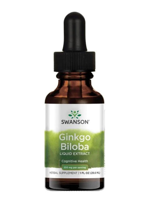 Ginkgo Biloba Liquid Extract, 250mg - 29.6 ml.