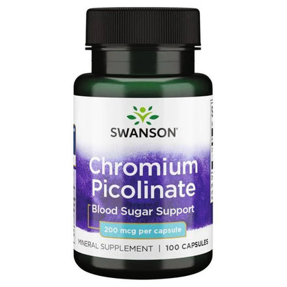 Picolinate de chrome, 200 mcg - 100 gélules