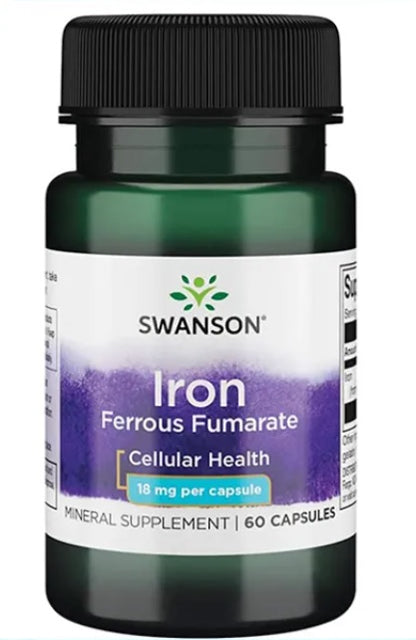 Fer (fumarate ferreux), 18 mg - 60 gélules