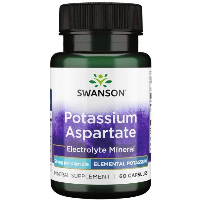 Potassium Aspartate, 99mg - 60 caps