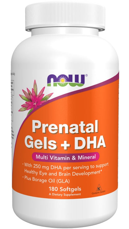 Prenatal Gels + DHA - 180 softgels