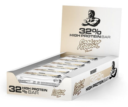 32% High Protein Bar — 12 × 60 g · Galletas y crema · 12 × 60 g
