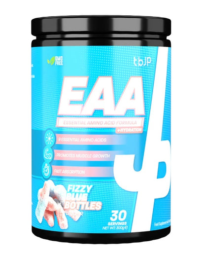 EAA + Hydration - 300g Trained by JP - Fizzy Blue Bottles