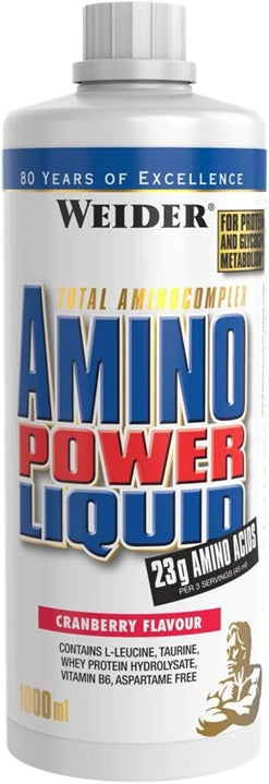 Amino Power Liquid — 1000 ml · Arándano rojo · 1000 ml