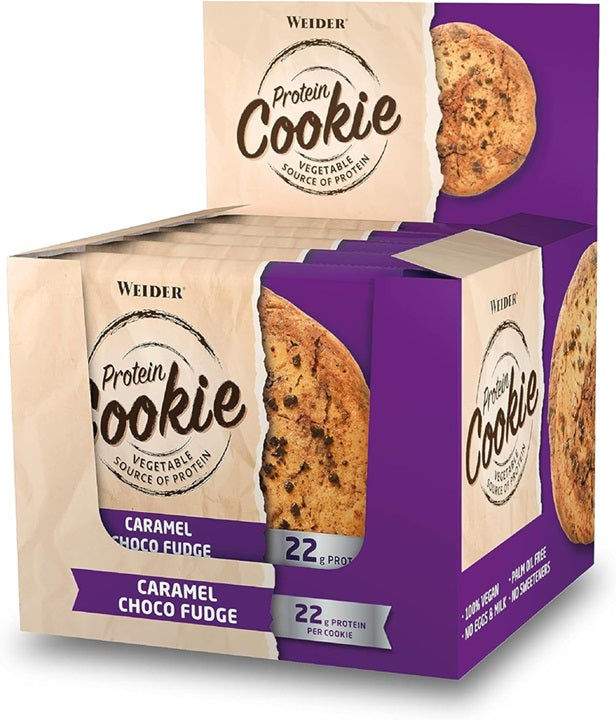 Protein Cookie · Caramelo y chocolate · 12 × 90 g