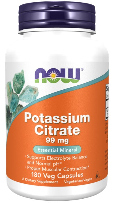 Citrate de potassium, 99 mg - 180 gélules végétales