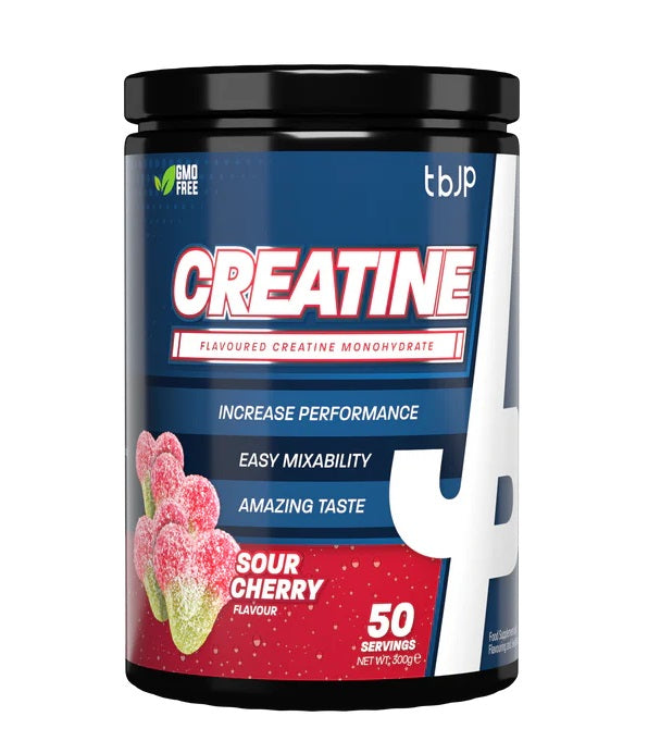 Creatine, Sour Cherry (Tub) - 300g Trained by JP