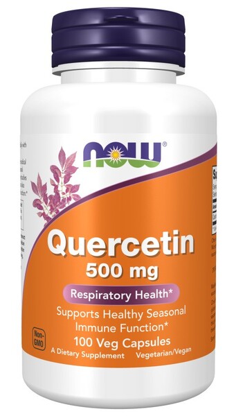 Quercetin, 500mg — 100 cápsulas vegetales