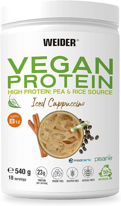 Vegan Protein · Capuchino helado · 540 g